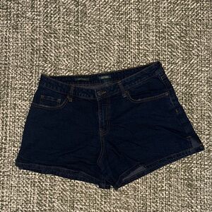 Dark Blue Denim Women's Shorts